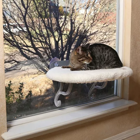 K&H Pet Products Cat Bed with Universal Rim Window for Cats Cat Window Perches & Wall Shelves