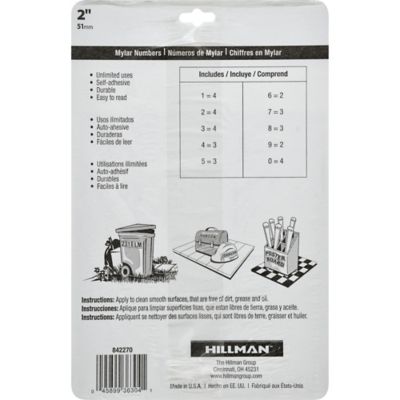 Image showing  2 Gold/ Black Packaged Numbers, 6 pc.