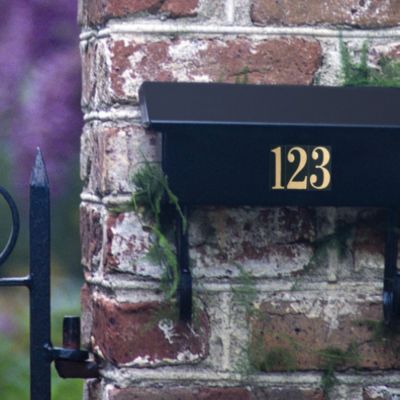 Image showing  2 Gold/ Black Packaged Numbers, 6 pc.