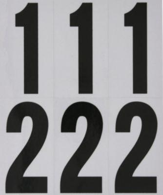 Image showing  3 in. Mylar Reflective-B/S-Packaged-Numbers