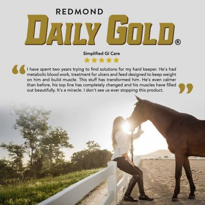 Image showing 7 th Redmond Daily Gold Stress Relief Natural Healing Clay for Gastric Ulcers in Horses, 4.5 lb.