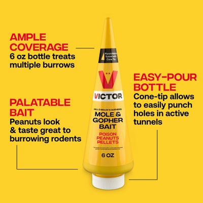 Image showing  6 oz. Mole and Gopher Poison Peanut Pellets