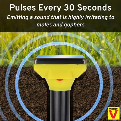 Image showing  8 cu. in. Mole and Gopher Solar Sonic Spike Repellent