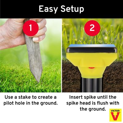Image showing  8 cu. in. Mole and Gopher Solar Sonic Spike Repellent