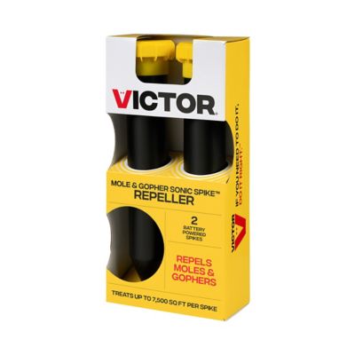 Image showing 5 th Victor Pest 8 cu. in. Mole and Gopher Sonic Spike Repellent, 2-Pack