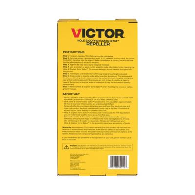 Image showing 7 th Victor Pest 8 cu. in. Mole and Gopher Sonic Spike Repellent, 2-Pack