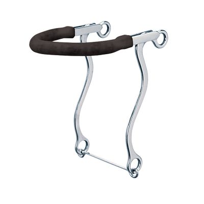 Rubber Nose Hackamore 8" Stainless Steel BT-001 