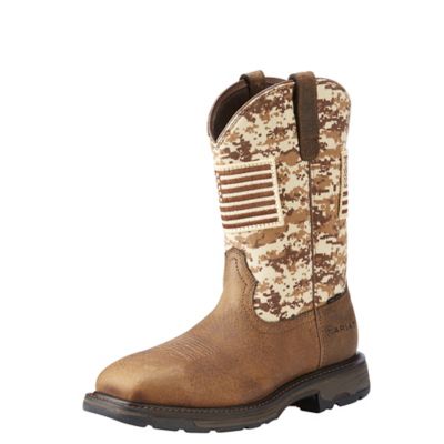 camo composite toe boots