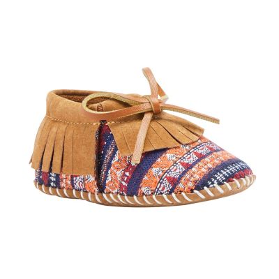 LAMO Girls' Baby Fringe Moccasin Slippers, Rich Suede at Tractor Supply Co.