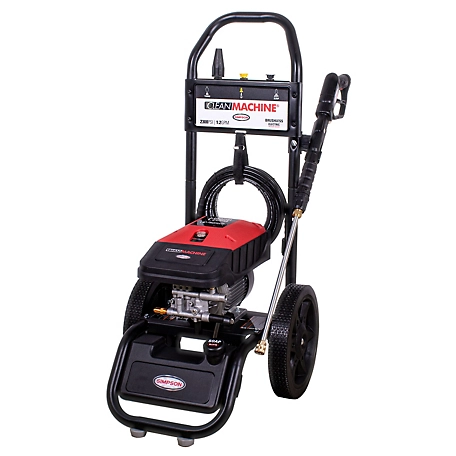 SIMPSON 2,300 PSI 1.2 GPM Electric Cold Water Clean Machine Residential Pressure Washer, 12 in. Never-Flat Wheels
