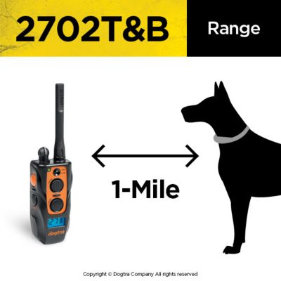 Image showing  Long Range Rechargeable 1-Mile Range 2-Dog Training and Beeper Remote Dog Training E-Collar System