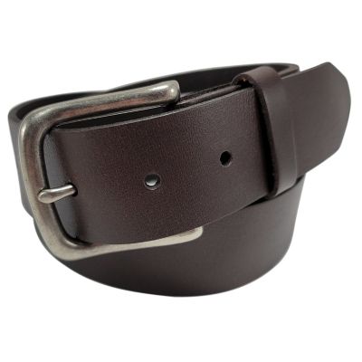 Wrangler Men's Leather Belt with Metal Buckle, 40 mm