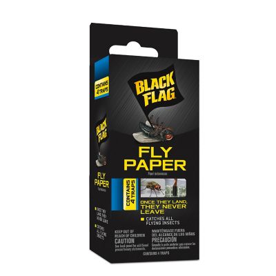 Black Flag Sticky Fly Paper, 4-Pack