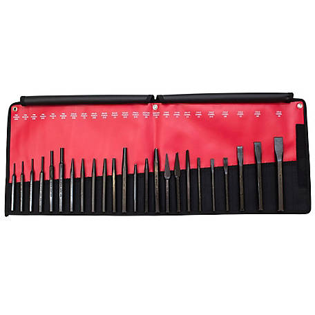 MAYHEW 61019 Punch and Chisel Set,19 Pieces