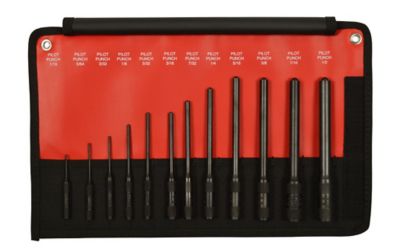 Mayhew Assorted Pro Pilot Punch Kit, 9.25 in. x 3.75 in. x 1.75 in., 1.925 lb., 12 pc.