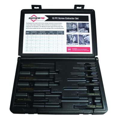 Mayhew Pro Screw Extractor Set, 10 pc.