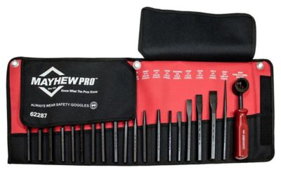 Mayhew Pro Series Punch and Chisel Kit, 20 pc.