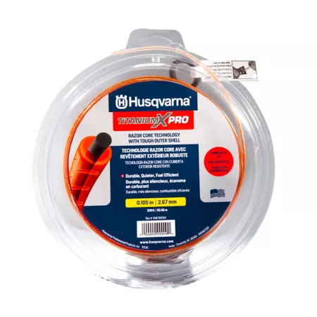 Husqvarna Xp Force Professional Grade Dual Polymer Trimmer Line 0.105 in x 200 ft. Trimmer Lines Spools & Blades