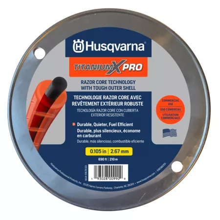 Husqvarna TitaniumX Pro String Trimmer Line 0.105 in x 3 lb. Trimmer Lines Spools & Blades