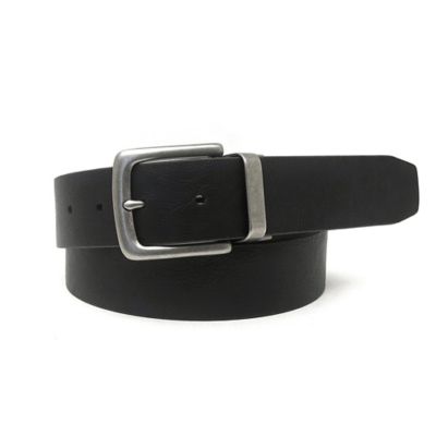 Image showing  Men's Leather Reversible Belt with Engraved Shotgun Shell Buckle, 38 mm