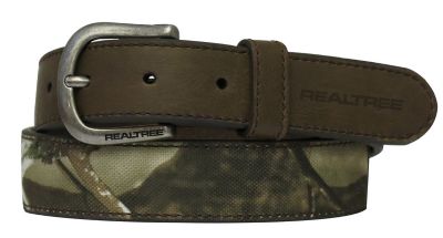 Mathews Camouflage Mens Leather Belt Amish Crafted Includes 2 Buckles Size 34