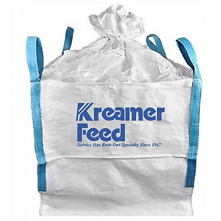 Kreamer Feed Conventional Broiler Grower Crumbles Poultry Feed Tote 2,000 lb.
