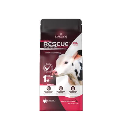 Lifeline Rescue High-Level Colostrum Replacer for Calves, Single Feeding, 150g