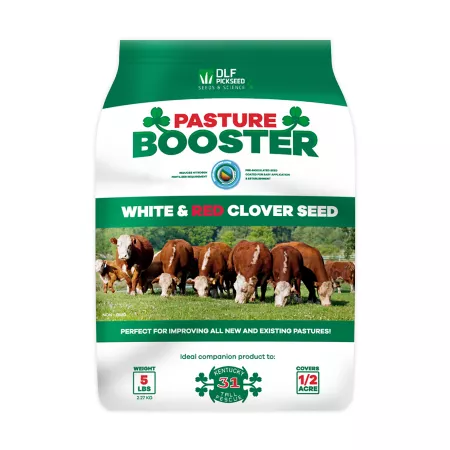 DLF 5 lb 0.5 acre K31 Pasture Booster White and Red Clover Seed Grass Seed