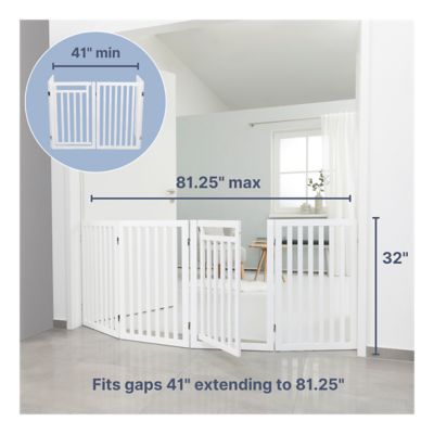 Image showing  Wood Pet 4 Panel Gate With Door