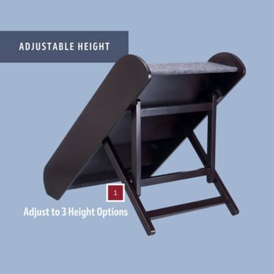 Image showing  4-Step Adjustable Pet Stairs for Dogs Up to 175 lb.