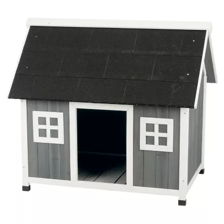 TRIXIE Natura Outdoor Barn-Style Wooden Dog Kennel Large to Extra Large Dog Houses