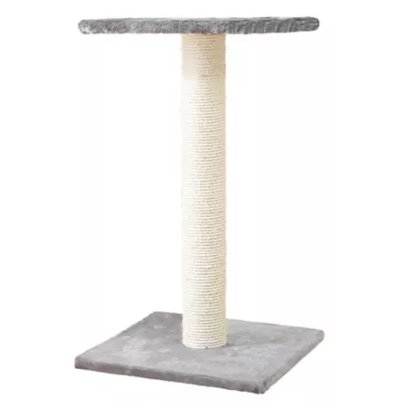 TRIXIE Espejo Scratching Post with Resting Platform 27 in High Gray Cat Scratchers