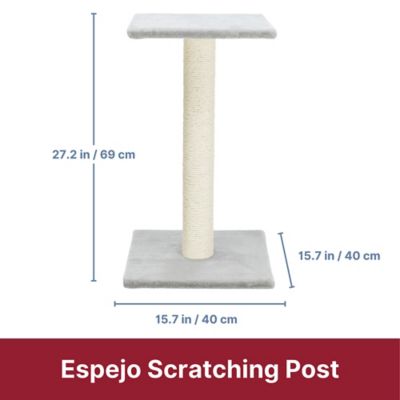 Image showing  Espejo Scratching Post with Resting Platform, 27 in. Tall, Gray