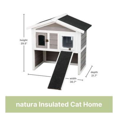 Image showing 9 th TRIXIE Natura Insulated Outdoor Wooden Cat House