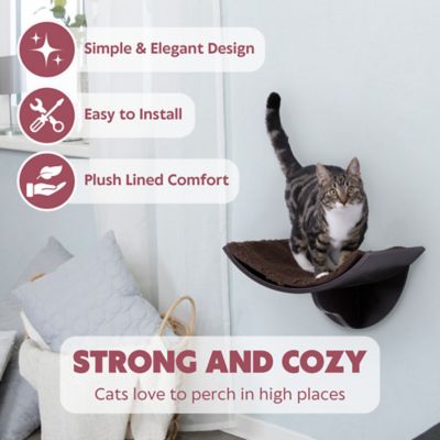 Image showing  Lorena Wall Mount Perch, Cat Shelf, Cat Bed, Cat Lounger, Cat Furniture