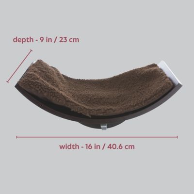 Image showing  Lorena Wall Mount Perch, Cat Shelf, Cat Bed, Cat Lounger, Cat Furniture