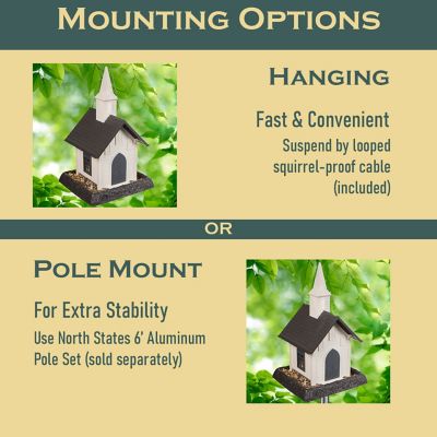 Image showing  5 lb. Country Church Bird Feeder
