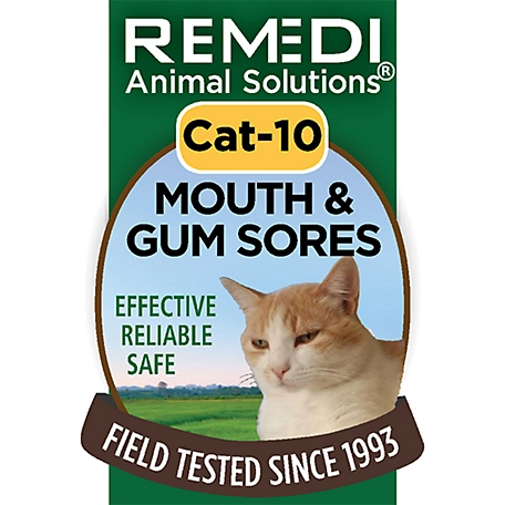Remedi Animal Solutions Mouth and Gum Sore Relief Unflavored Spritz for Cats, 1 oz.
