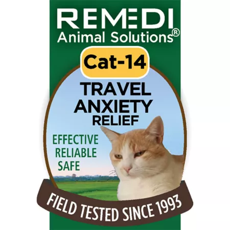 Remedi Animal Solutions Cat Spray to Relieve Travel Anxiety 1 oz. Cat Anxiety Supplements