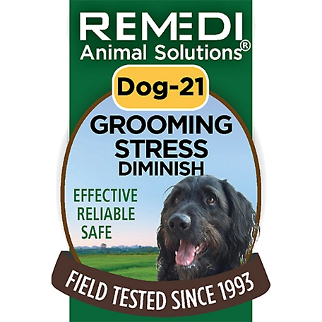 Remedi Animal Solutions Grooming Stress Diminish Spritz Calming Supplement for Dogs, 1 oz.
