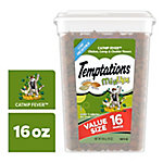 Temptations MIXUPS Crunchy and Soft Cat Treats Catnip Fever Flavor, 16 oz. Tub Price pending