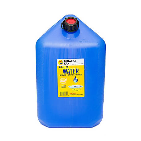 Midwest Can 6 gal. 2-Handle Water Can, Blue