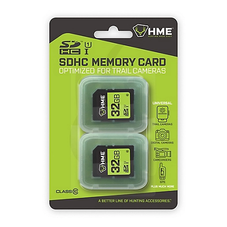 HME Products 32GB SD Cards, SDHC, 2 pk.