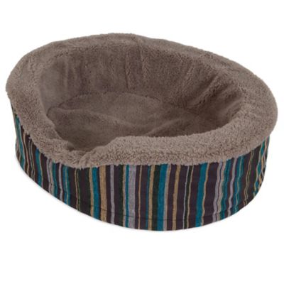 Image showing  Antimicrobial Deluxe Oval Foam Lounger Pet Bed, 18 in.
