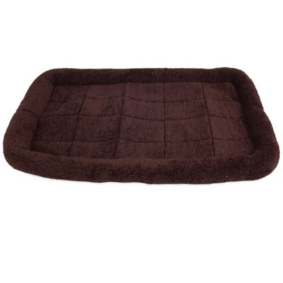 Petmate Plush Bolster Dog Kennel Mat, 35 in. x 21.5 in.