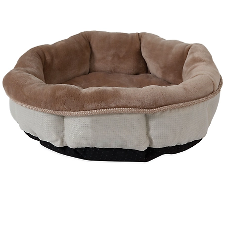 Precision Pet Products SnooZZy Rustic Elegance Shearling Round Bolster Pet Bed