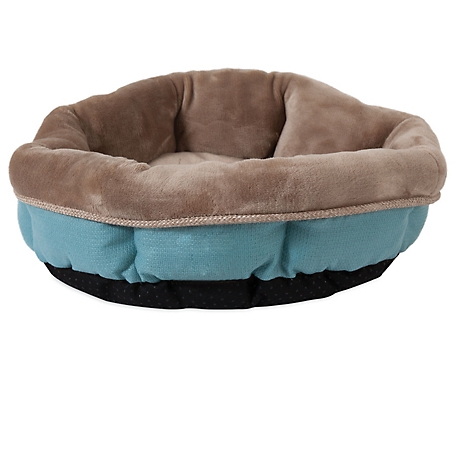 Precision Pet Products SnooZZy Rustic Elegance Shearling Round Bolster Pet Bed