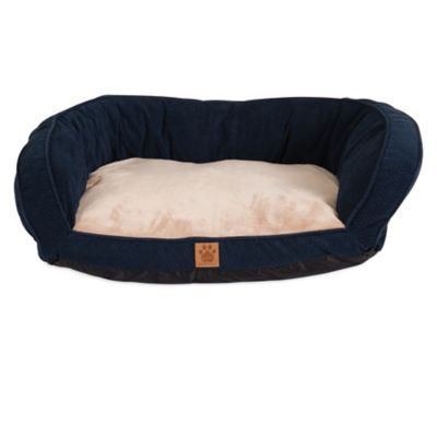 Precision Pet Products SnooZZy Chevron Couch Dog Bed, Navy, 35 in. x 27 in.