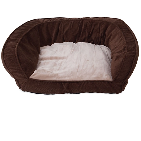Precision Pet Products SnooZZy Chevron Couch Dog Bed, Chocolate, 42 in. x 34 in.