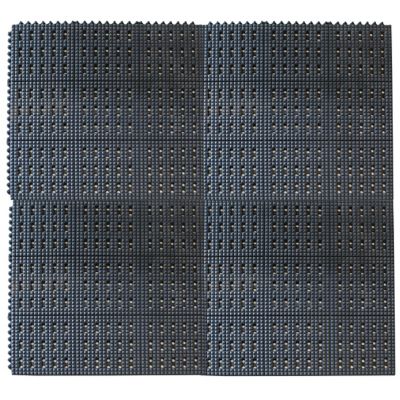 AmeriHome Interlocking Rubber Mat Set, 3 ft. x 3 ft., 4-Pack